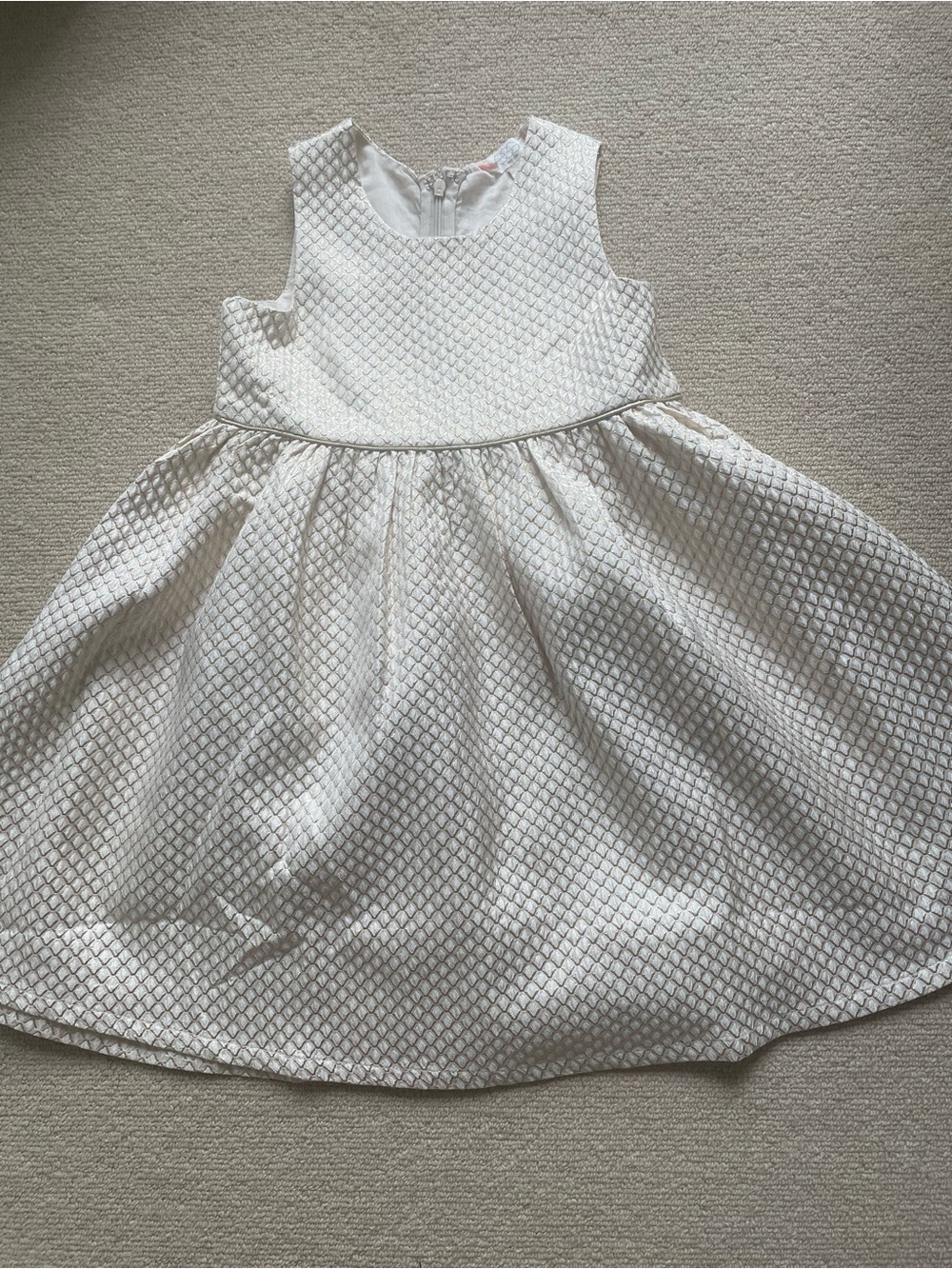 Egg New York Size 7 Girls Cream / Gold dress